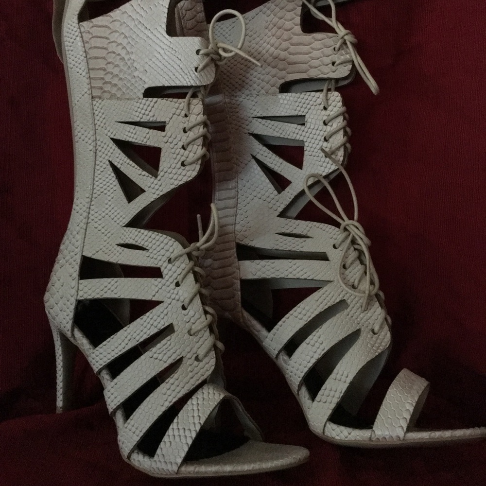 Calf high heels